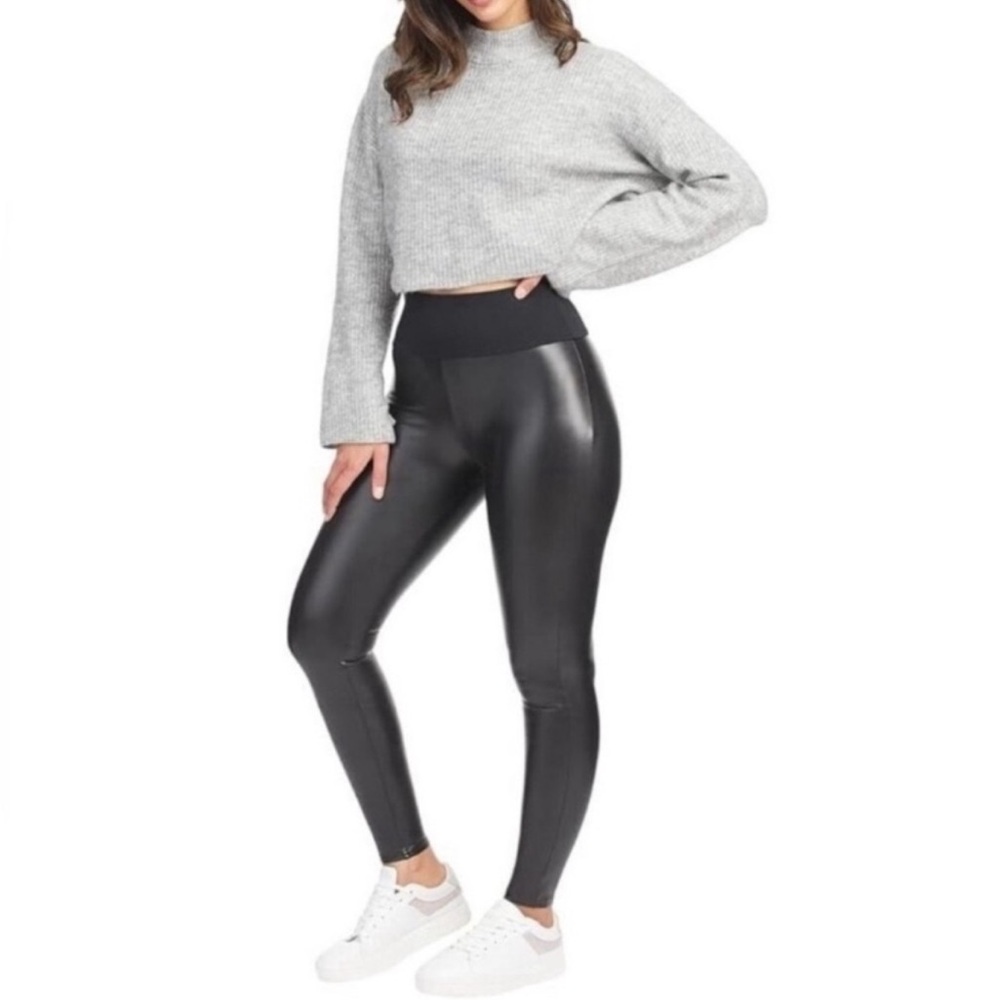 Red Hot by Spanx Women’s Faux Leather Shaping Leggings